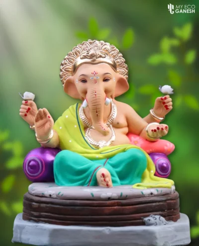 Eco Clay Ganesha Idol 1